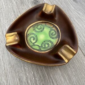Vintage Antique MCM West Germany made Triangular Ashtray